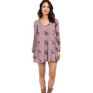 Free People Emma's Embroidered Dress, Elderberry
